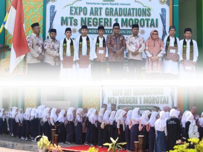 MTs Negeri 1 Morotai Gelar Expo Art Graduations, 158 Siswa Lulus 100 Persen dan 5 Peserta Tahfidz Diwisuda